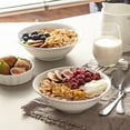thumbnail image 2 of 6-Piece Soup Bowl Set, 20oz White Ceramic Cereal Bowls  Small Ceramic Bowl for Kitchen, Versatile Serving for Salad Oatmeal Rice etc, Microwave & Dishwasher Safe, 2 of 7