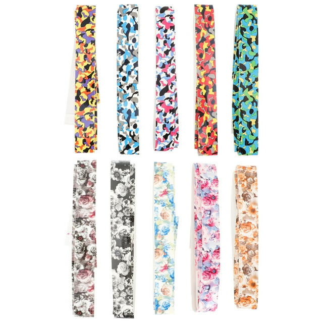 10 Pcs Bande de Sueur pour Raquette de Tennis Bande de Poignée Antidérapante