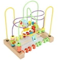 thumbnail image 3 of Laberinto De Cuentas De Madera, Cubo De Actividades, Frutas, Tobogán, ábaco, Montaña Rusa Para Niños Pequeños, Juguete Educativo L, 3 of 7