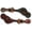 Pink, variant on Showman Metallic Copper Painted Leather Spur Straps w/ Buck Stitch (Pink)