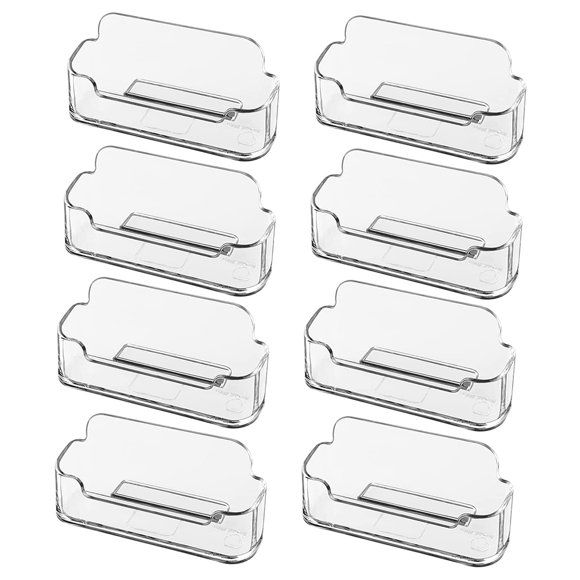 Paquete de 8 Portatarjetas Visita para Escritorio, Soporte AcríLico Transparente Tarjetas Visita, ExhibicióN Se Adapta una 30-50
