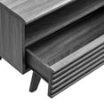 thumbnail image 4 of Media TV Stand Console Table, Dark Grey Gray, Wood, Mid Century Living Room Lounge Cafe Lobby, Modern Contemporary HB34562, 4 of 9
