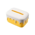 thumbnail image 2 of Yellow Plastic Tissue Box Cover - Rectangular Holder for Bathroom, Office, Car & Home Decor, 2 of 6