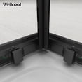 thumbnail image 3 of Wellcool Showers door Modern Black Framed Corner Shower Enclosure with Clear Tempered Glass and Ergonomic Handle for Contemporary Bathroom Space, 3 of 6
