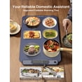 thumbnail image 6 of Warming Mat for Food – Electric Warming Tray with 9 Temp Settings, 6-Hour Timer and Auto Shut-off, Full-Surface Heating, Rollable for Home Buffet – Janeube, 6 of 8