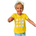 thumbnail image 4 of EGNMCR Blouses et Chemises à Manches Courtes à Col Rond Tout-Petits Enfants Garçons Filles Mode Pâques Oeufs de Pâques Imprimé Col Rond Imprimé Haut à Manches Courtes Fille Blouse, 4 of 4