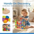 thumbnail image 4 of qolami Color Sorting Stacking Toys, Color Matching Puzzle Game, Wooden Sorting & Stacking Toys for Family Game Night, 4 of 8
