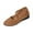 Brown, variant on LTTVQM Women's Dress Flats Ballet Low Wedge Round Toe Fashion Elastic Ankle Strap Comfortable Casual Flats Shoes 35(US-5)