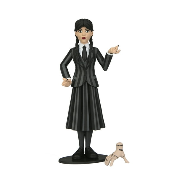 NECA Collectible Adult Wednesday Adams Action Figures, Plastic Multi, 3.00" x 4.00" x 7.00"