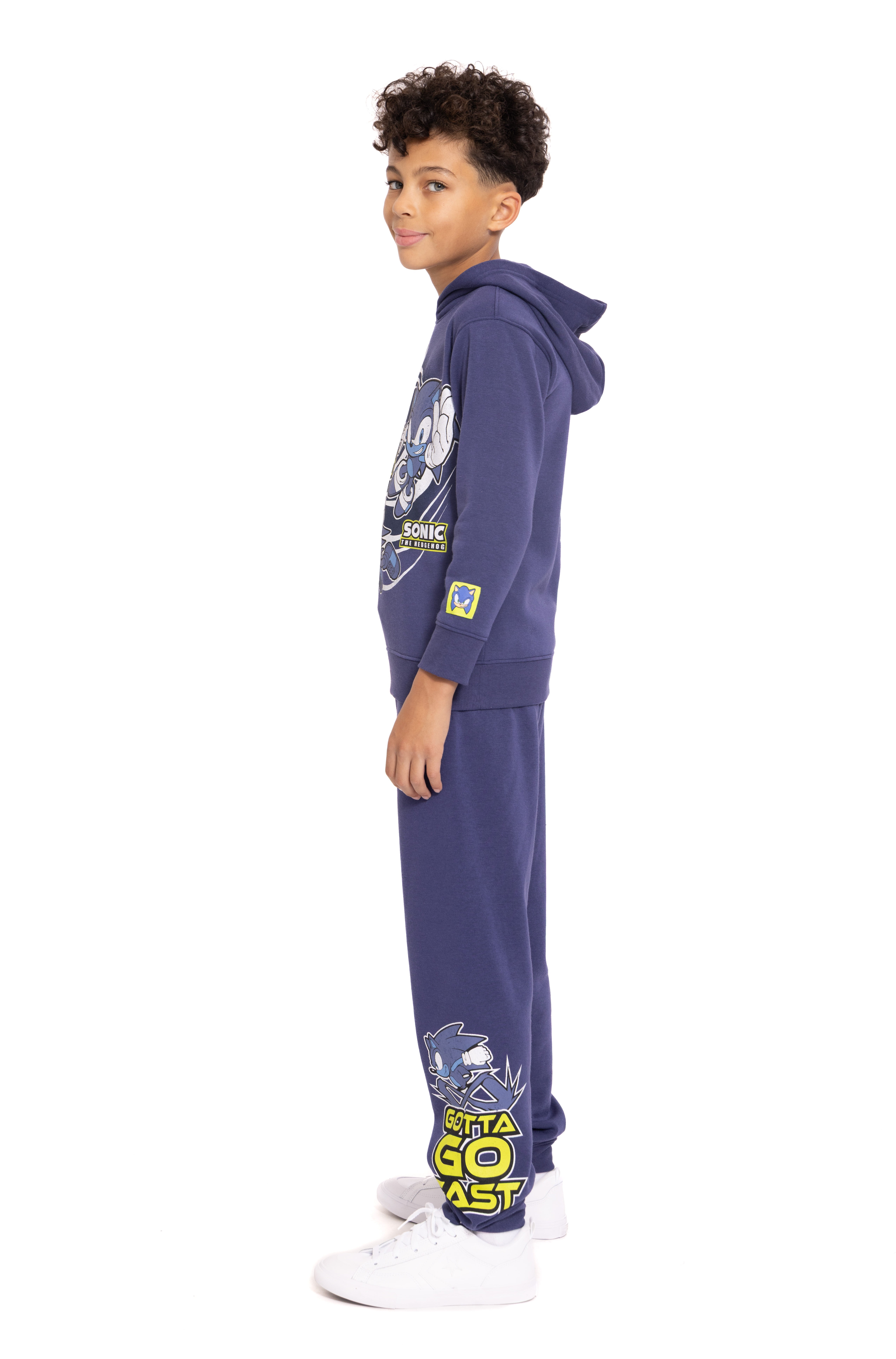 Sonic the Hedgehog Boys Long Sleeve Graphic Hoodie and Joggers Set, 2-Piece, Sizes 4-12