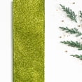 thumbnail image 2 of Northlight Shimmering Solid Christmas Wired Craft Ribbon - 2.5" x 10 Yards - Lime Green, 2 of 6