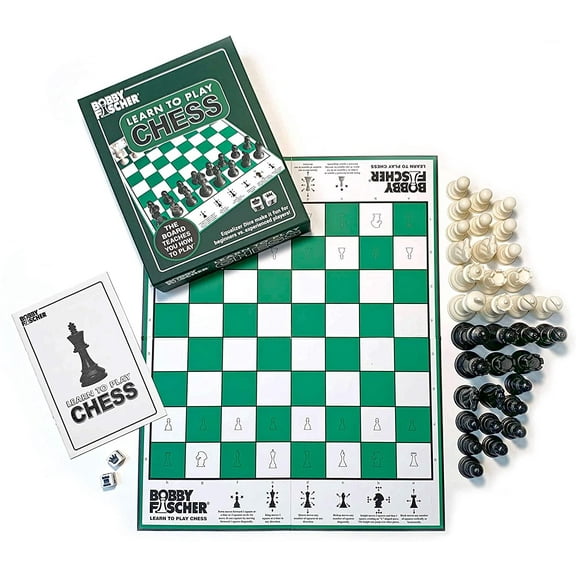 Bobby Fischer Learn to Play Chess Set Board Game