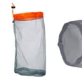 thumbnail image 4 of Saco de malla ultraligero con cordón para viajes al aire libre, senderismo, acampada, bolsa de almacenamiento (naranja M), 4 of 5