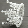 thumbnail image 5 of AYYUFE Cake Topper Eye-catching Realistic Looking Metal Vintage Royal Queen King Crown Cake Topper Hair Ornament for Home, 5 of 7