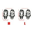 thumbnail image 3 of 18 Teeth Crampons Ice Cleats Studs Antislip Snow Ice Grip Overshoe Footwear Traction Walk Traction for Climbing Skiing, 3 of 8