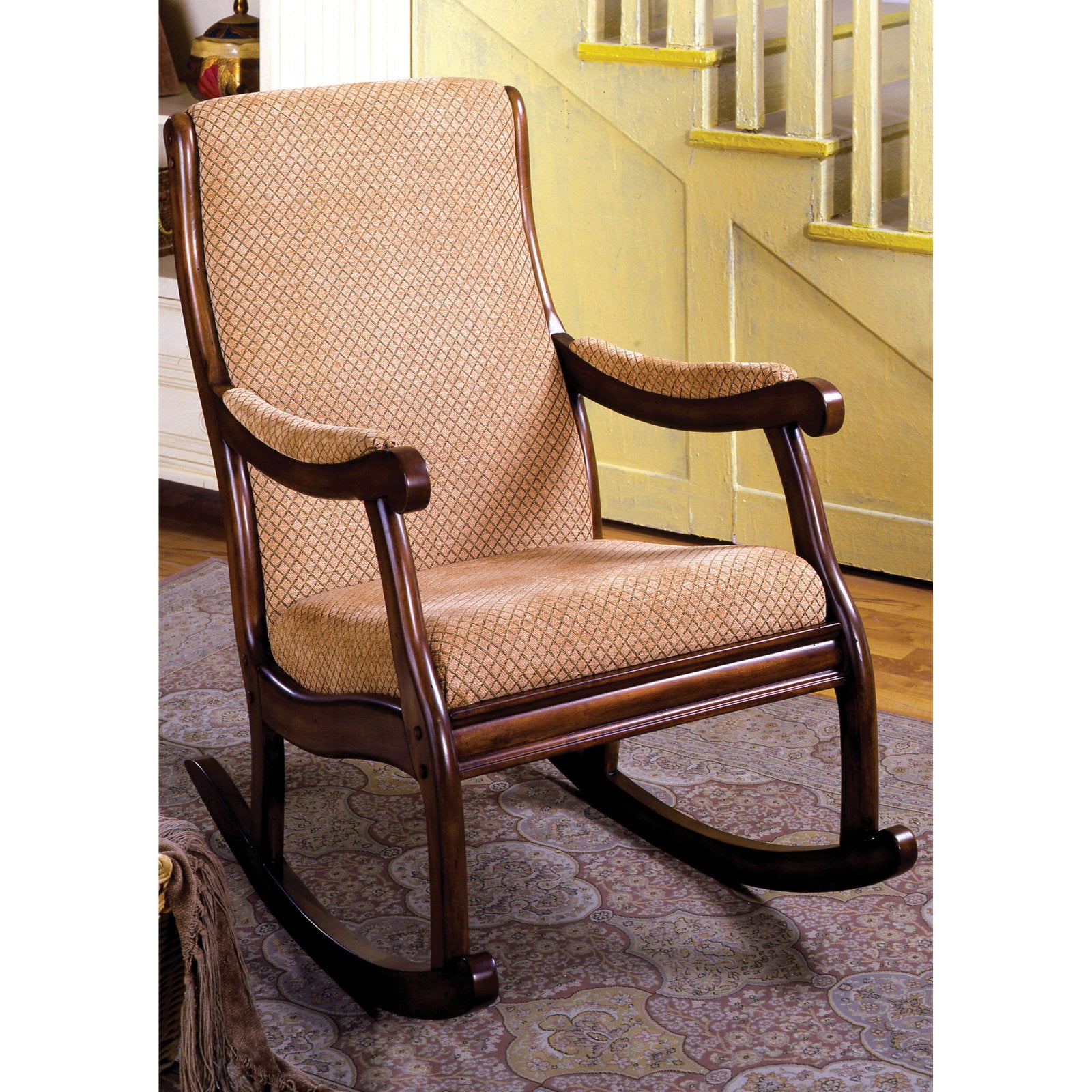 Furniture of America Bernardette Upholstered Rocking Chair -
Walmart.com - Walmart.com
