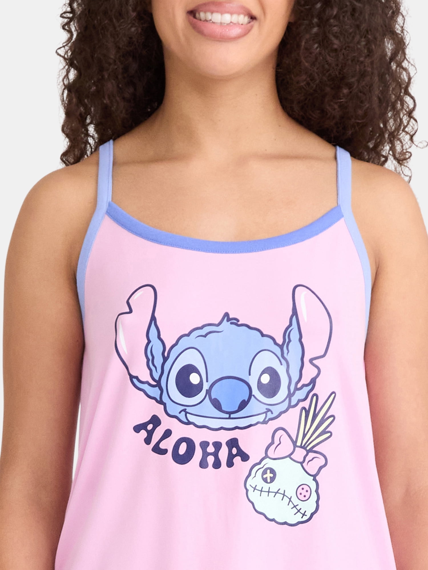 Disney Stitch Women's Tank Top and Shorts Pajama Set, 2-Piece, Sizes XS-3X