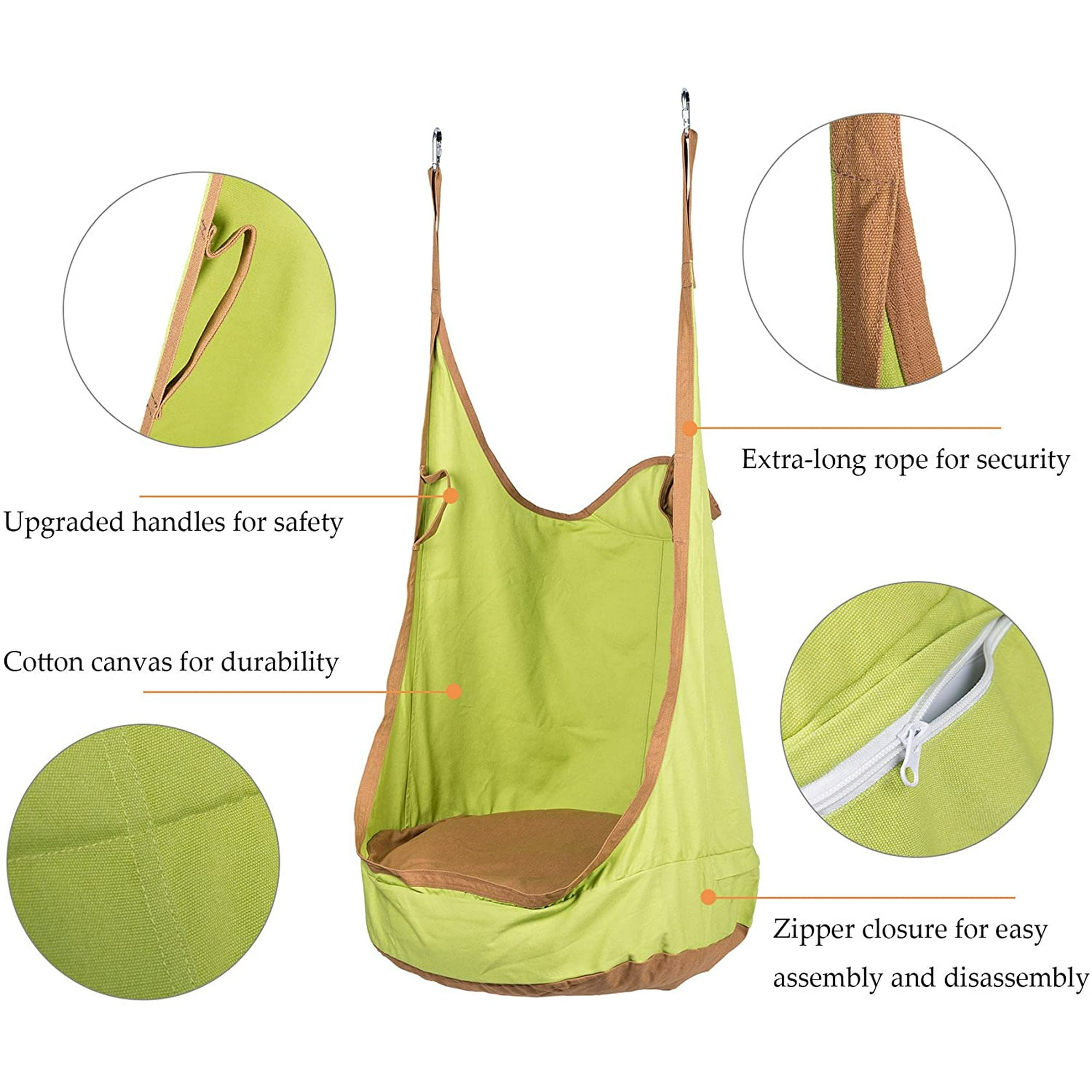 Hamac Sensoriel Pour Enfants - Balançoire Douce Intérieur/extérieur - Chaise Suspendue Confort Et Sécurité - Durable Et Portable