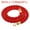 Red / Golden, variant on Uxcell Stanchion Rope, 1.5m/5Ft Barrier Rope Twisted Post Ropes with Snap Hooks, Golden