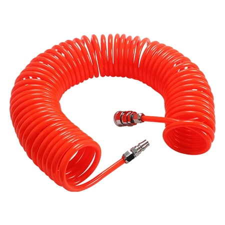 

Feiruifan 6-15M 10x6.5 Good Oil Resistance Pneumatic Hose Pipe Thickened Pipe Wall Faux Leather Heavy Duty Air Compressor Hose with Connector Household Tool