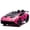 Pink, variant on 24V Lamborghini Huracan Ride On Car, Battery Powered Electric Car with Parent Remote Control, USB Port, Bluetooth, Drifting, LED Lights, Music and 2 Speeds for Kids Ages 3-8, Pink