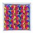 thumbnail image 1 of 25 Jabones de Baño con Flores de Rosas Multicolores, Jabón de Rosas en Caja de Regalo, Regalo para Aniversario/Cumpleaños/Boda/Día de San Valentín/Día de la Madre/Orgullo, 1 of 6