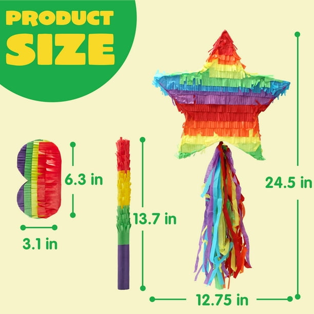 Pinata Timer Party String Lights Cinco De Mayo - 10 LED Mexican Fiesta Decor With ...