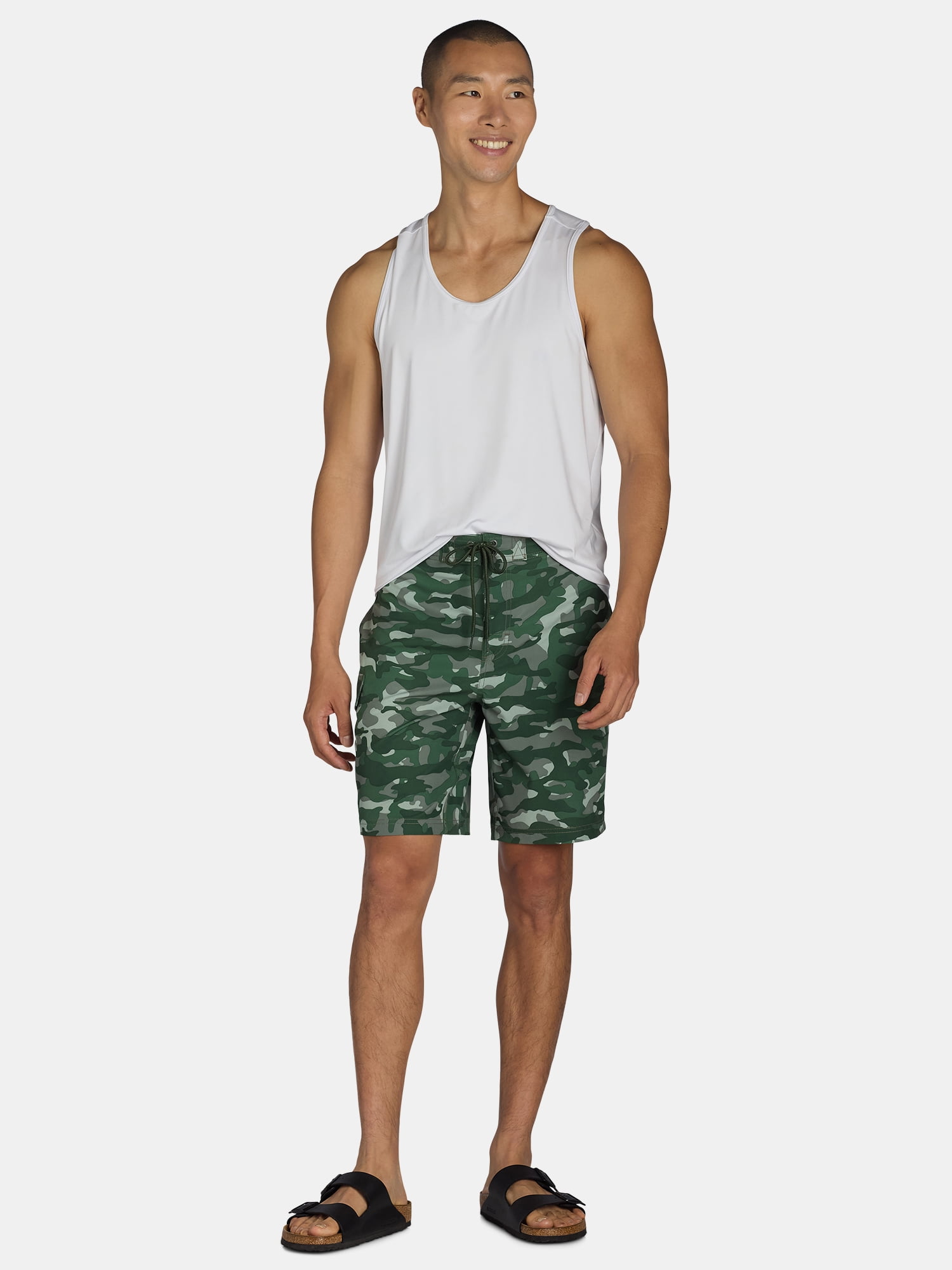 George Men's & Big Men's Cargo E-Board Stretch Trunks 9" Inseam, Sizes S-5XL