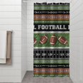 thumbnail image 2 of Colorful Football Field and Balls Pattern Shower Curtain 36"x72" ,Bathroom Decorative Shower Curtains Set with 12 Hooks,Modern Waterproof Washable Shower Curtain, 2 of 6