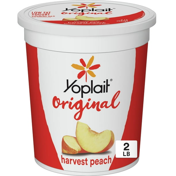 Yoplait Original Smooth Style Harvest Peach Low Fat Yogurt, 32 OZ