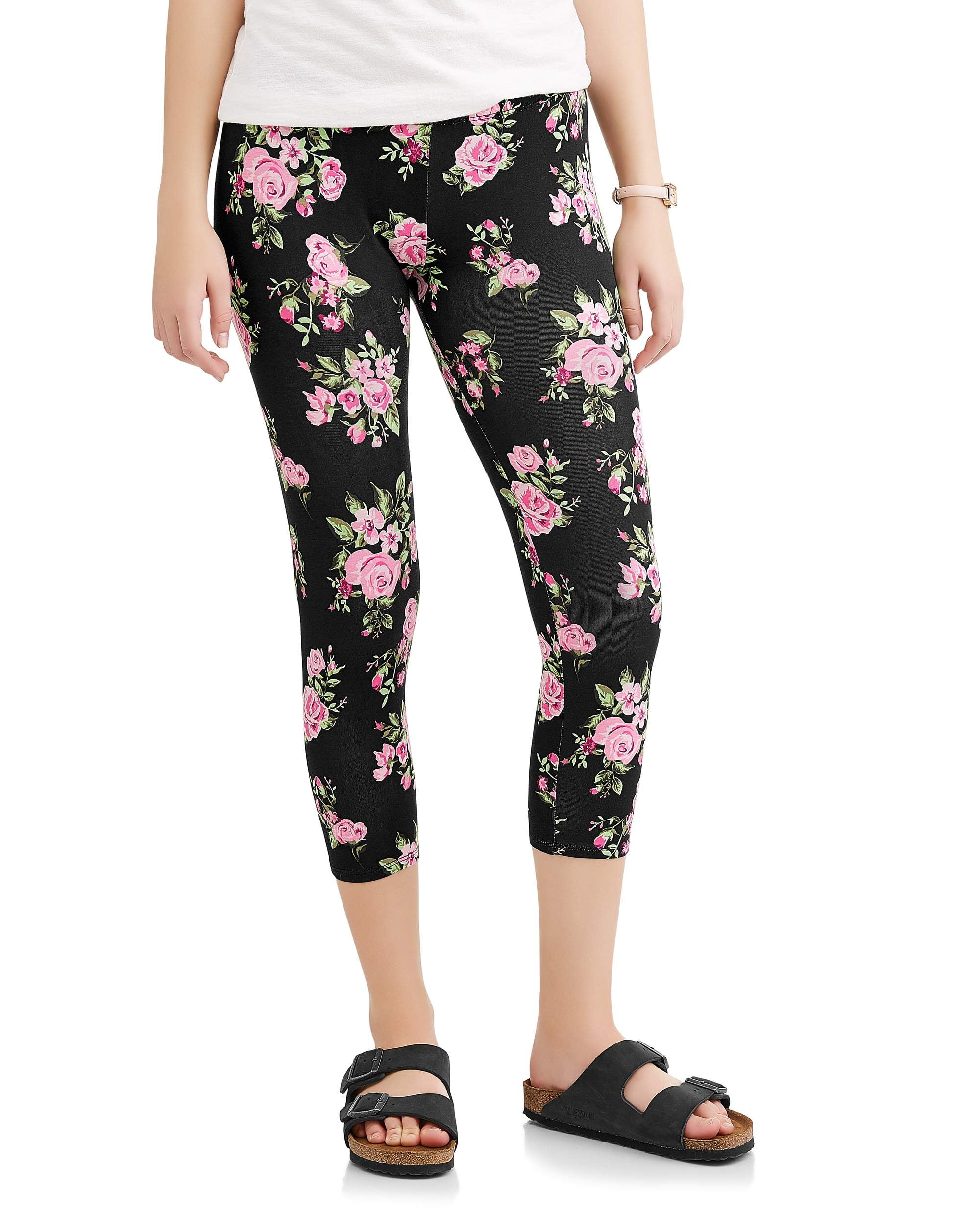 Juniors' Essential Capri Leggings (Prints and Solids)