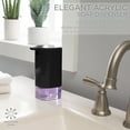 thumbnail image 3 of Bath Bliss Acrylic 14 oz Soap Pump Dispenser, Black, 3 of 7