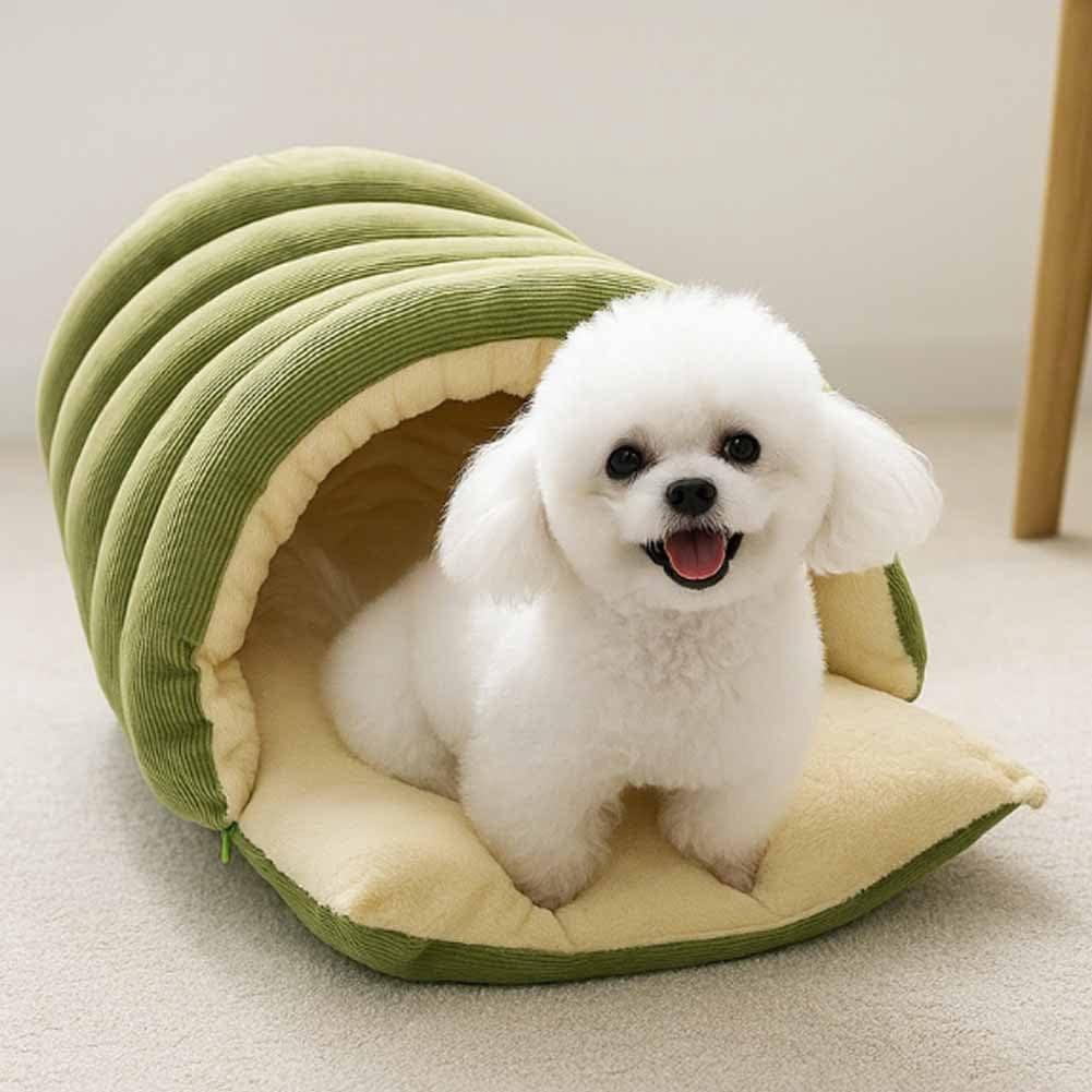 Cozy Monster Cat Bed, Pet Cave for Indoor Cats, Washable Fluffy Dog BEF, Soft and Warm Cats House Tent Bed, Calming Plush Anti-Anxiety Cuddler Beds with Removable Cushioned