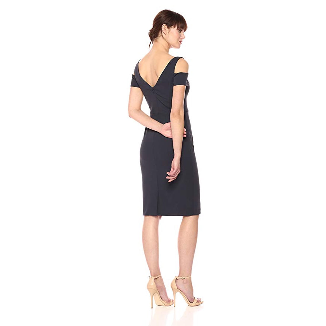vera wang black cocktail dress