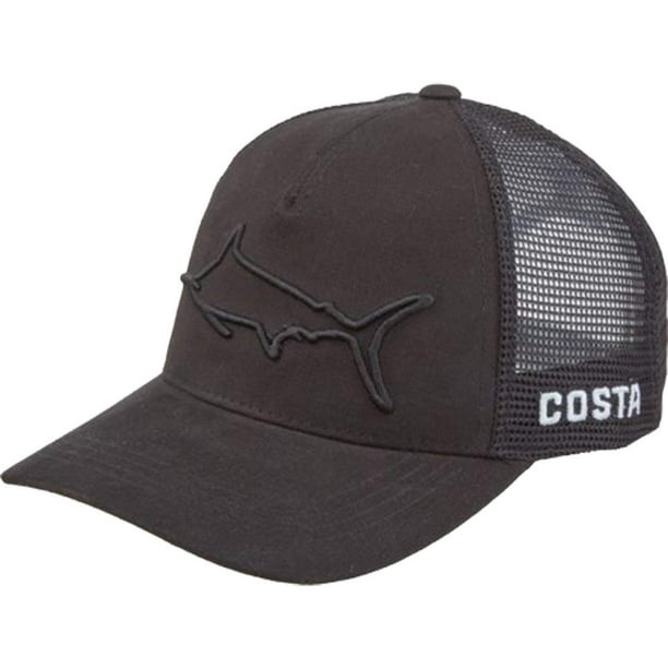 Costa Del Mar - Costa Del Mar Stealth Marlin Trucker Hat, Black - HA ...