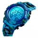 thumbnail image 1 of Reloj Niños Deportivo Led Contra Agua Camuflaje Militar Nado Color De La Correa Azul Claro, 1 of 8