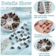 thumbnail image 5 of 120 Pcs 3 Colors Tibetan Style Metal Cone Bead End Caps Alloy Cone Bead End Caps Flower Bead Caps Vintage Floral Bead Cones Jewelry DIY Accessories, 5 of 6