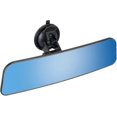 thumbnail image 1 of 12' Large Anti Glare Rear View Mirror With Suction Cup, Stick On Universal Frameless Inside Rearview Blue Mirror With Panoramic Wide Angle Mounted On, 1 of 5