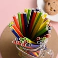thumbnail image 3 of Nvzi 100Pcs Biodegradable Paper Straws for Party Supplies,Birthday,Christmas Decorations-Dark Blue, 3 of 5