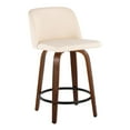 thumbnail image 4 of LumiSource Multi Toriano 24" Fixed-Height Counter Stool - Set of 2, 4 of 6