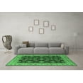thumbnail image 3 of Ahgly Company Indoor Rectangle Oriental Emerald Green Industrial Area Rugs, 2' x 3', 3 of 4