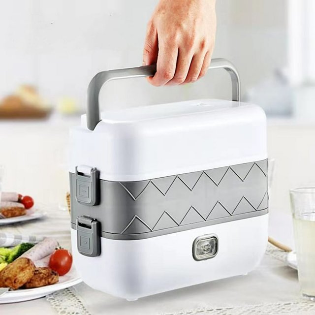 HLONK Bento Box Lunch Box for Women Electric Lunch Box Portable Food Warmer Heater Faster Heated Lunchbox 110V For Office Home Heating Microwave With 304 Stainless Steel Bowl