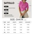 thumbnail image 6 of Womens Short Sleeve Sweater Tops Cable Knit Casual Summer V Neck Polo Shirts, 6 of 6