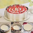 thumbnail image 1 of Lubelski 6-12 Inches Adjustable Stainless Steel Round Mousse Ring Bake Tool Cake Size Mold, 1 of 9