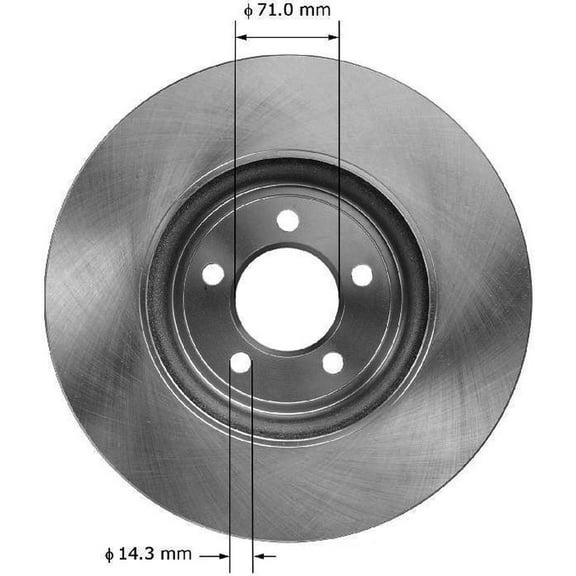 BENDIX PRT6023 Bendix Brake Rotor Fits select: 2009-2010,2013-2015 JAGUAR XF