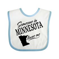 Inktastic Someone in Minnesota Loves Me Boys or Girls Baby Bib