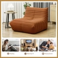 thumbnail image 5 of HOMCOM Bean Bag Chair for Adults, Giant Fireside Chair, Brown, 5 of 7