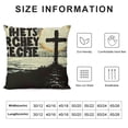 thumbnail image 5 of YINGXI Throw Pillow Case Beliefs We Walk by and Not Design Scripture Bible Verse Decorative Cushion Cover Square Throw Pillow Cover 20x20in, 5 of 5
