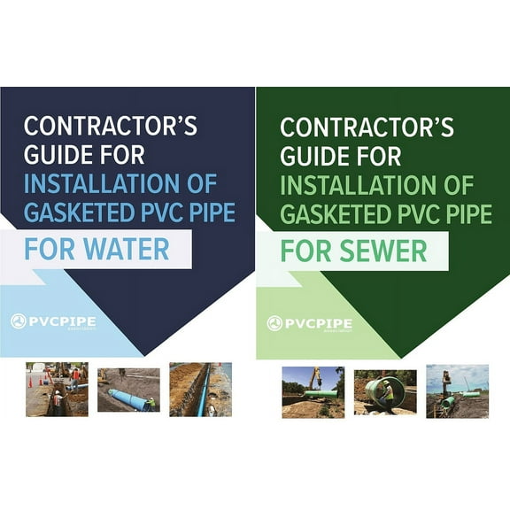 Contractor's Guide for Installation of Gasketed PVC Pipe for Water / For Sewer, (Paperback)