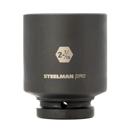 

Steelman Pro 1-in Drive x 2-7/16-in 6-pt Deep Impact SAE Single Socket 60554